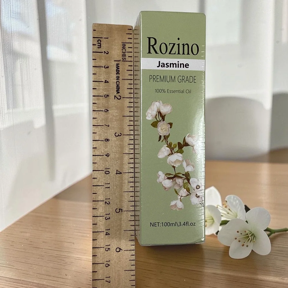 Rozino Jasmine 100% Essential Oil Premium Grade 100ml 3.4oz Moisturizing